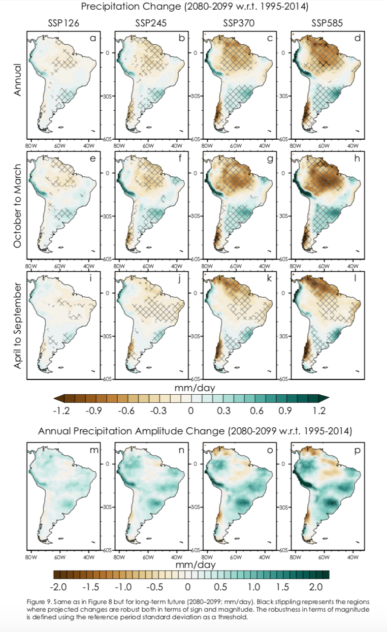 Novas projeções do clima para a América do Sul
