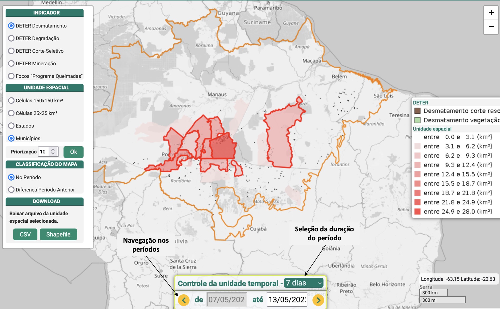 Atualização do painel do TerraBrasilis: Sala de Situação da Amazônia (AMS) – Novo indicador baseado nos dados dos focos de fogo do Programa Queimadas